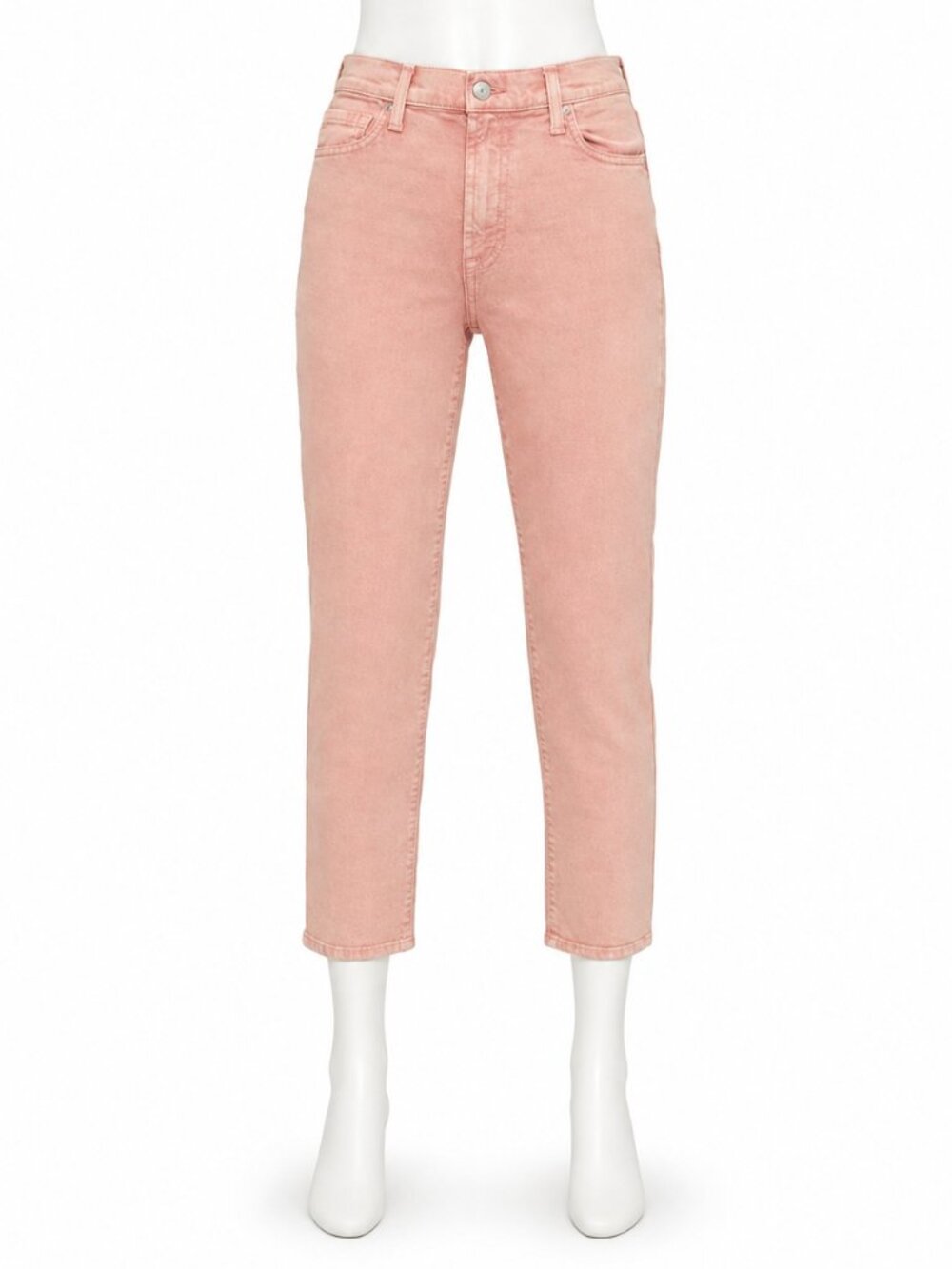7 For All Mankind NWT Mineral Rose High Waisted Straight Leg Jeans Size 26 (4)
